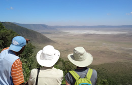 Crater view into Ngorongoro