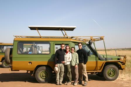 Kenya Landcruiser and guests